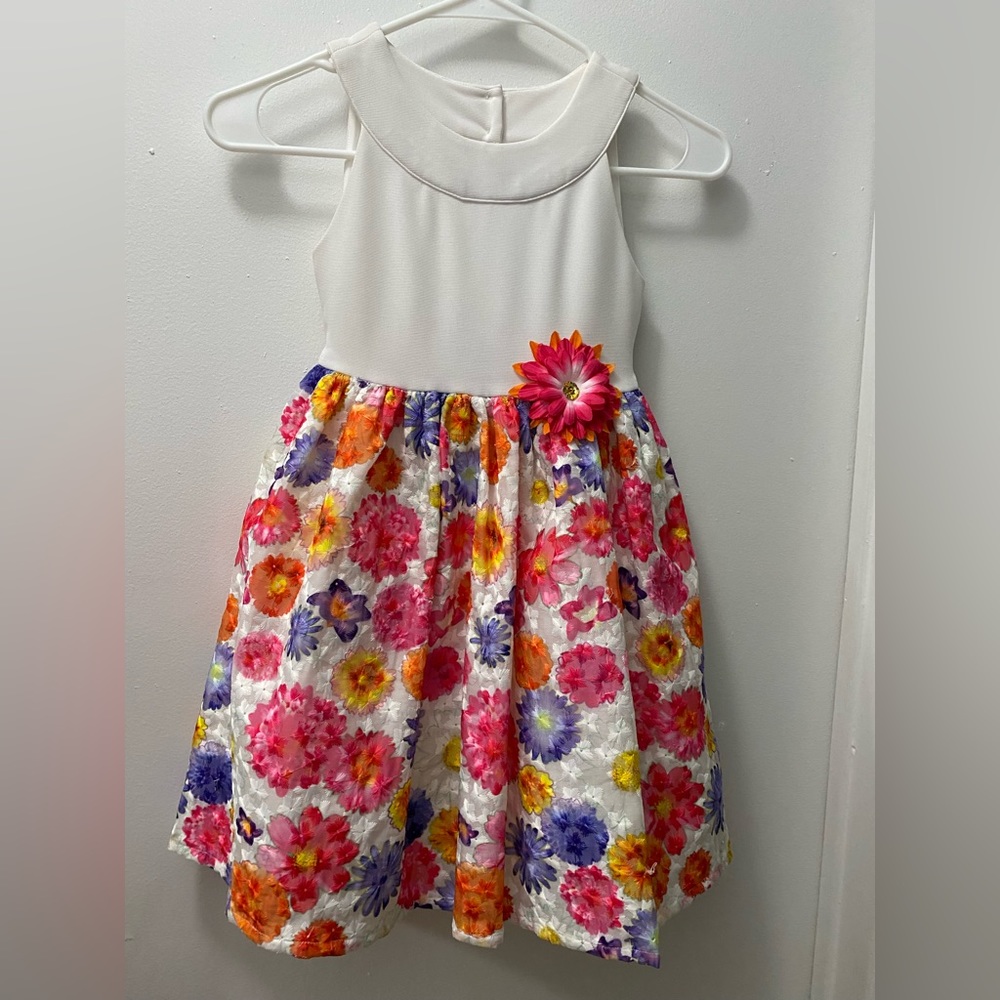 SOLD ‼️‼️ LIKE NEW, NANNETTE KIDS FLOWERS DRESS